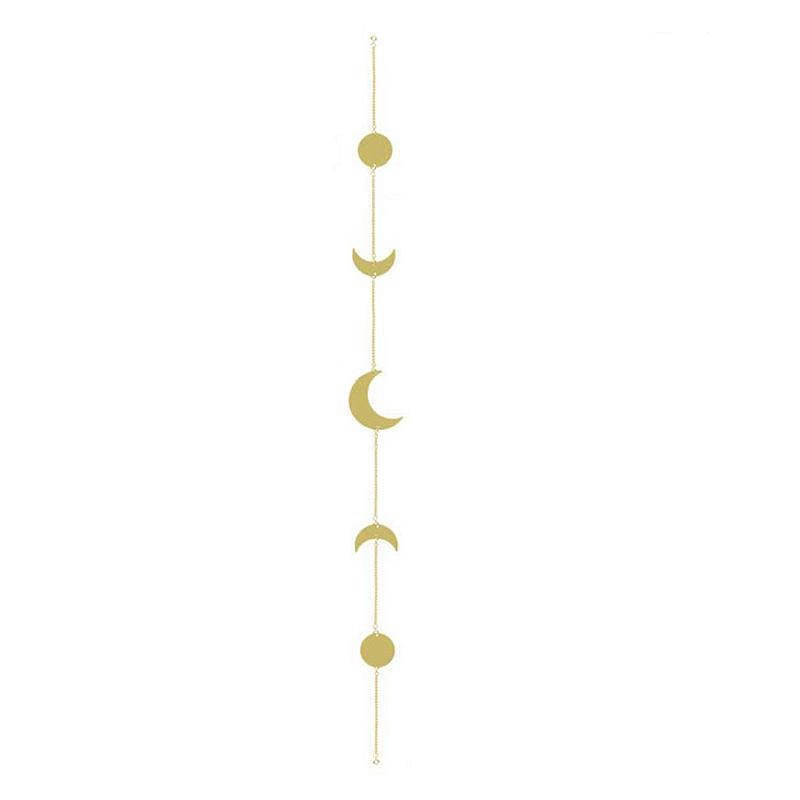 Moon Phase Garland Chains Celestial Boho Shining Wall Hanging Decor