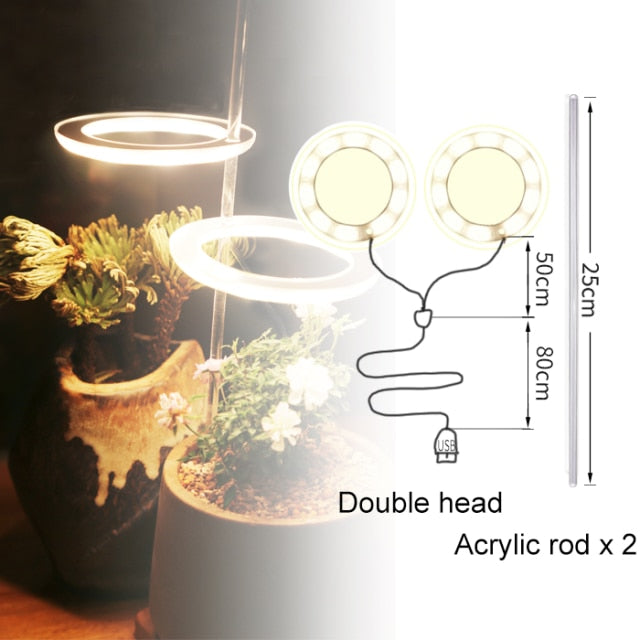 GrowHalo - Angel Three Ring Grow Light For Indoor Plants