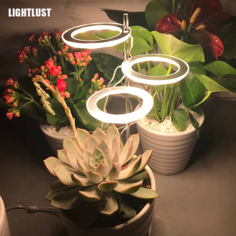 GrowHalo - Angel Three Ring Grow Light For Indoor Plants