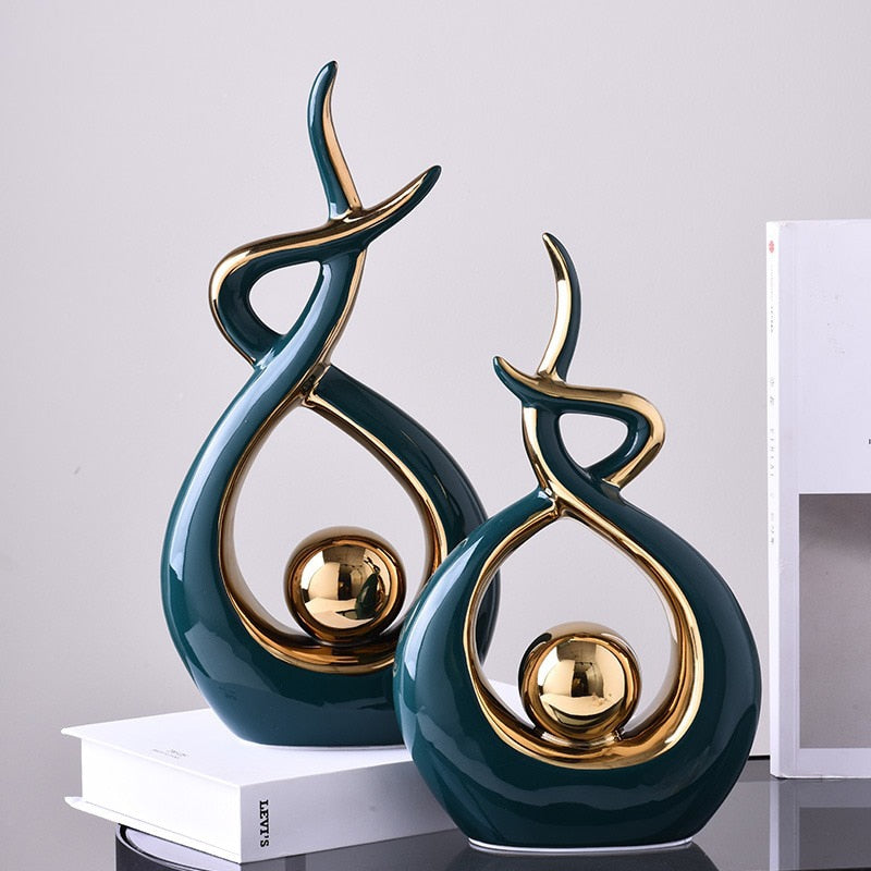 Elova - Modern Abstract Art Ceramic Statue