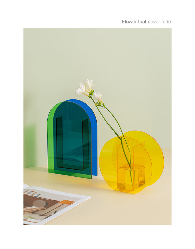 AcriPot - Modern Abstract Acrylic Art Nordic Floral Vases